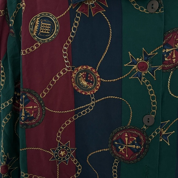 Vintage Talbots Petites 100% Silk Blouse Size S - Picture 2 of 3